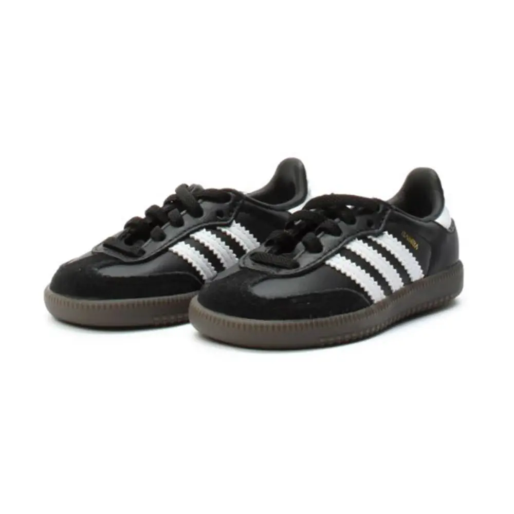 Adidas Samba OG 'Core Black Cloud White Gum' Toddler Shoes 