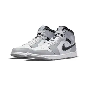 Air Jordan 1 'Light Smoke Grey' Mid Men's Shoes 9A436