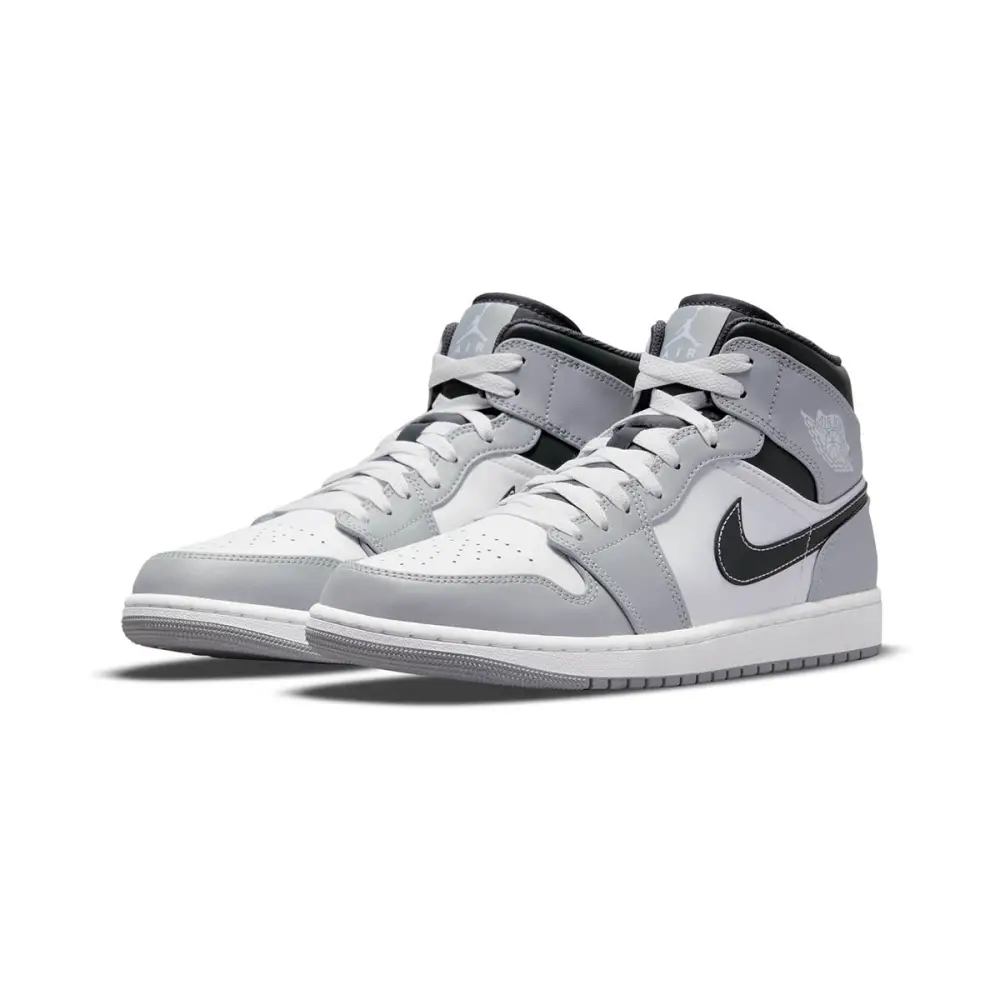 Air Jordan 1 'Light Smoke Grey' Mid Men's Shoes 