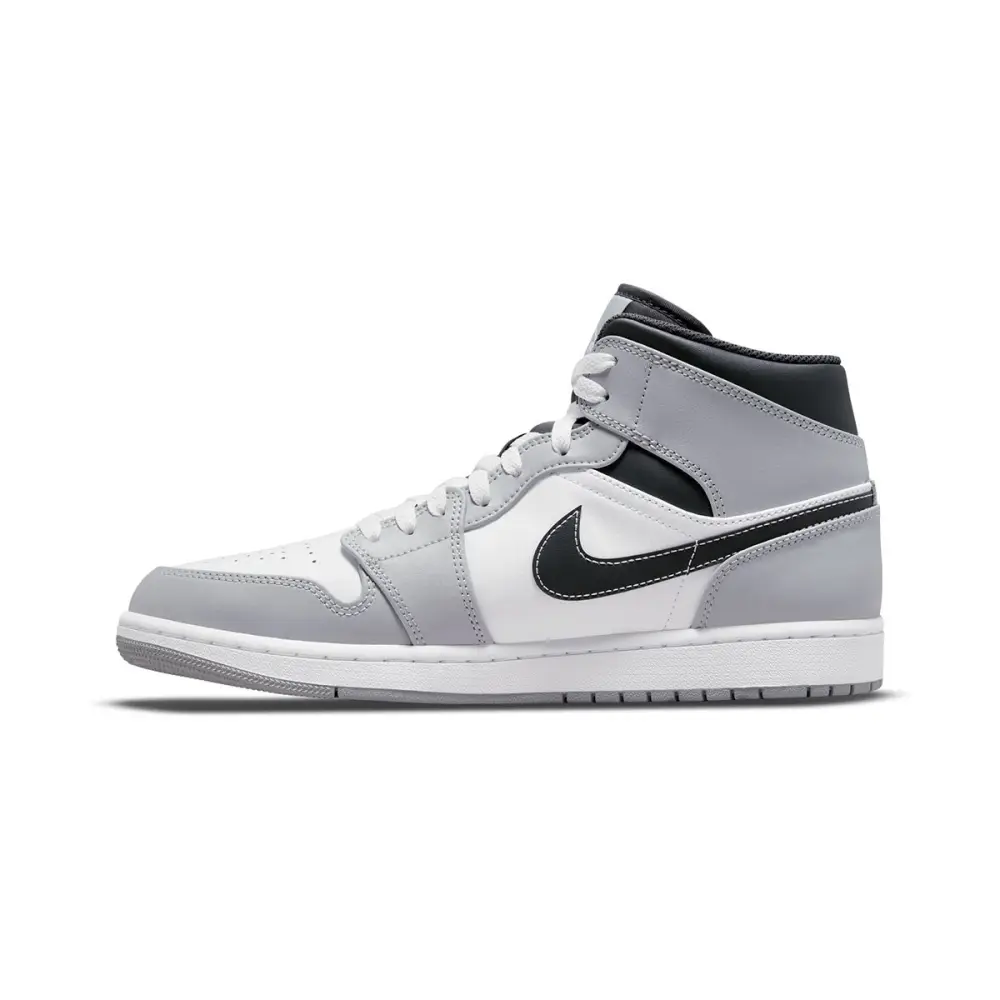 Air Jordan 1 'Light Smoke Grey' Mid Men's Shoes 
