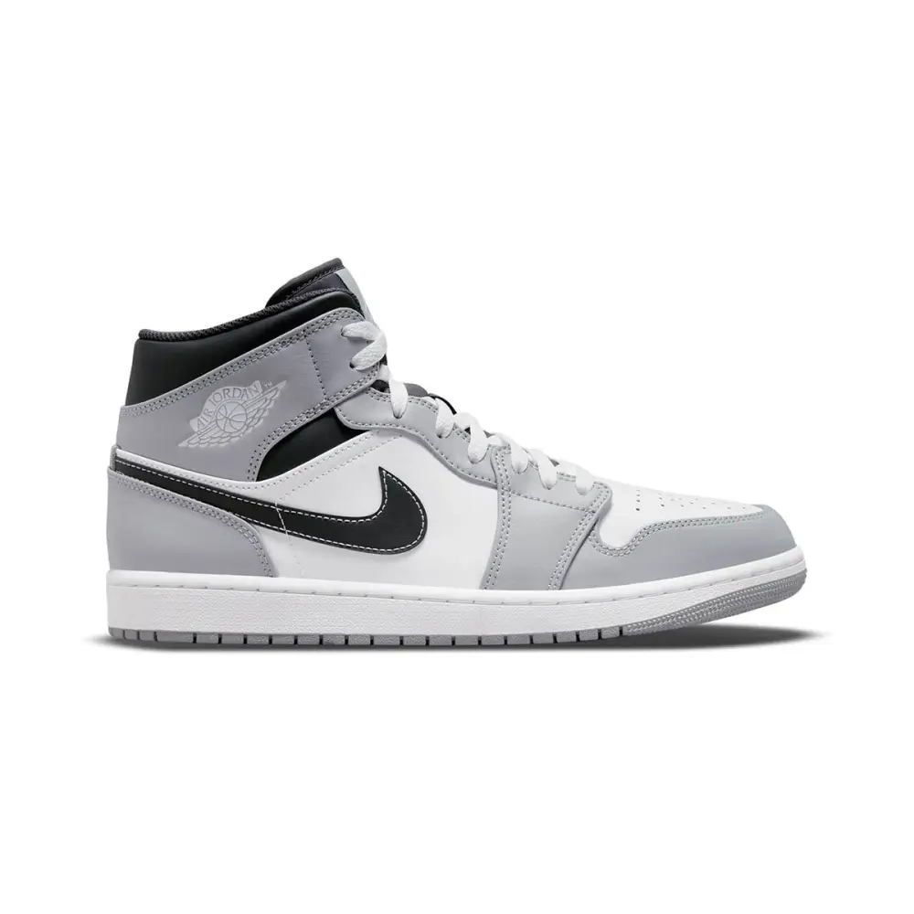 Air Jordan 1 'Light Smoke Grey' Mid Men's Shoes 