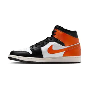Air Jordan 1 Mid 'Black Toe Starfish' Men's Shoes 