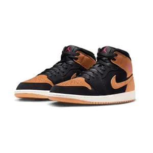 Air Jordan 1 Mid SE 'Black Linen' Men's Shoes CD8177