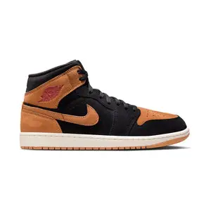 Air Jordan 1 Mid SE 'Black Linen' Men's Shoes CD8177