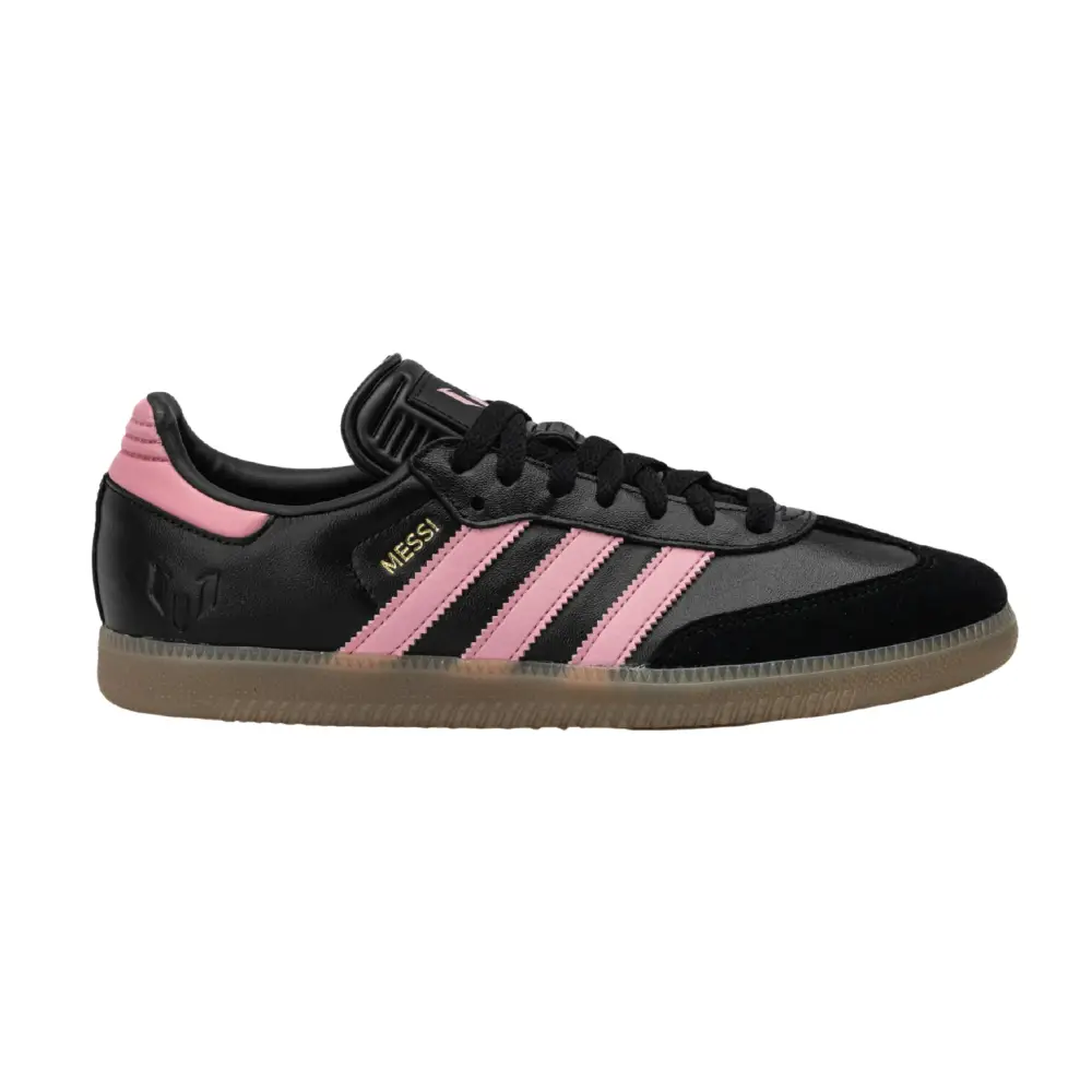 Adidas Samba 'Messi Black Gold Metallic' Men's Shoes CAC50