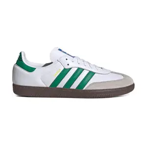Adidas Samba OG 'White and Green' Unisex Shoes AD8611