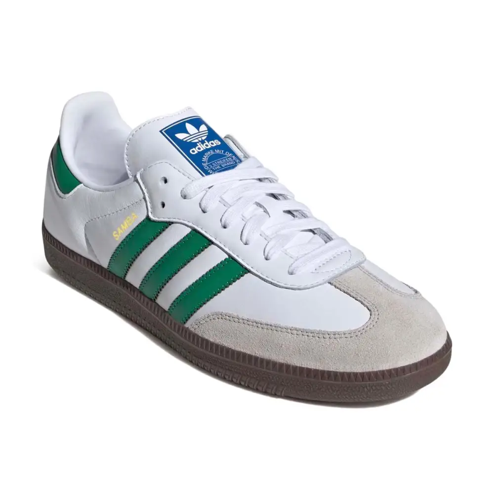 Adidas Samba OG 'White and Green' Unisex Shoes 