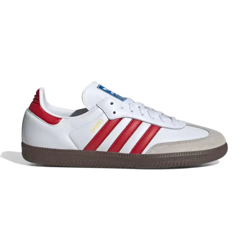 Adidas Samba OG 'White Better Scarlet' Men's Shoes E43190