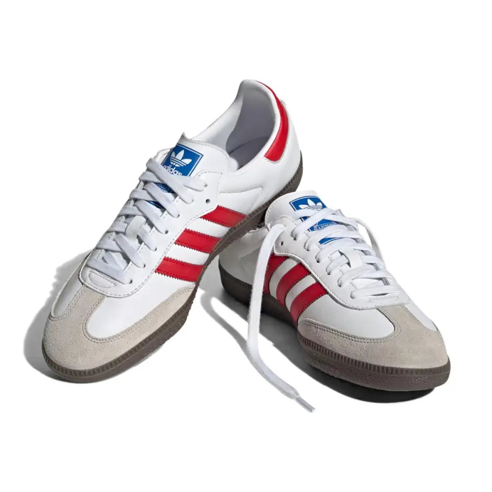 Adidas Samba OG 'White Better Scarlet' Men's Shoes E43190