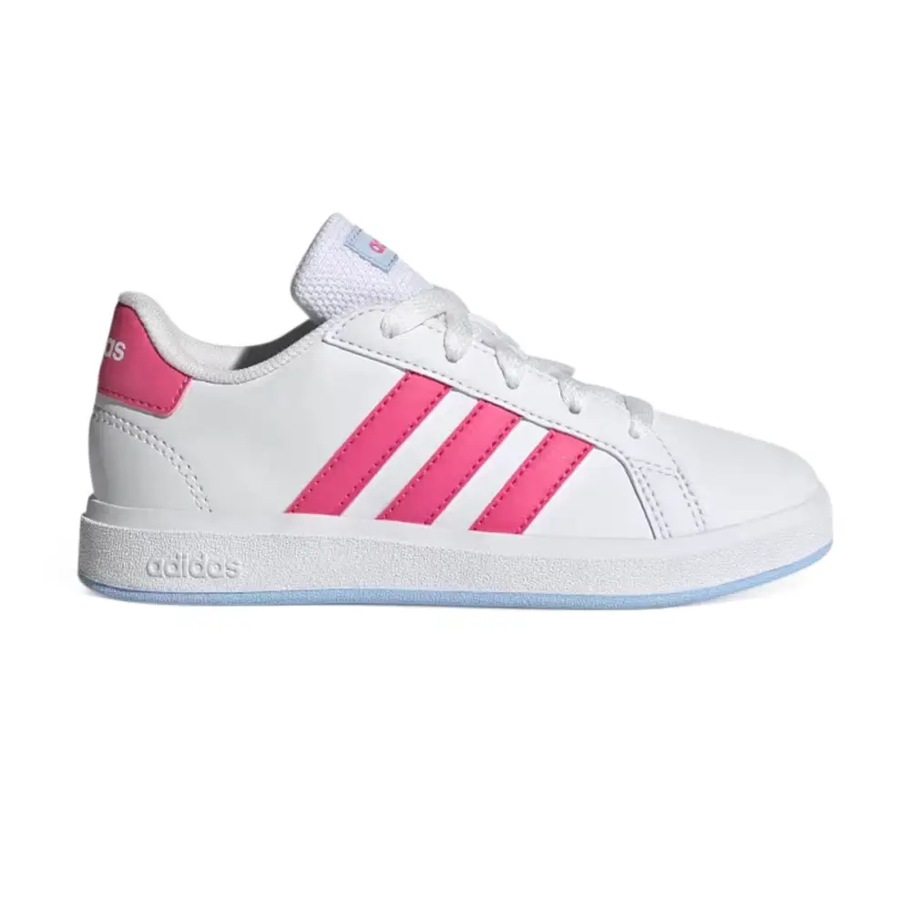 Adidas Grand Court Lifestyle' White Pulse Magenta' Big Kids' Shoes 9AD1119