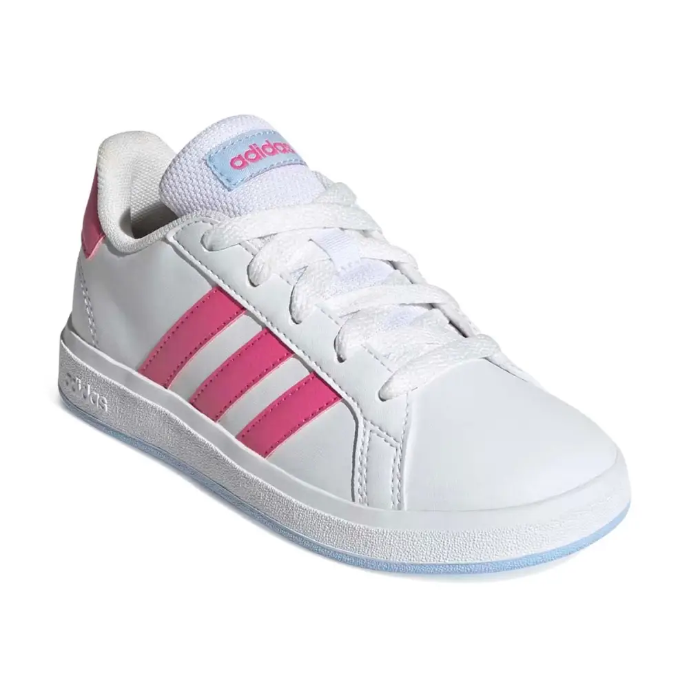 Adidas Grand Court Lifestyle' White Pulse Magenta' Big Kids' Shoes 9AD1119