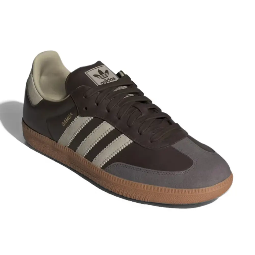 Adidas Samba OG 'Brown Putty Grey' Men's Shoes 